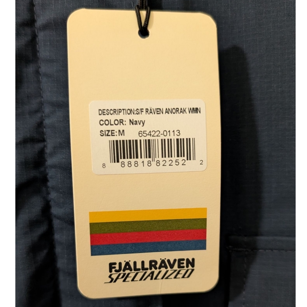 Fjallraven x Specialized Raven Anorak Women's Medium - Navy NWT - Picture 6 of 16